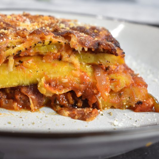 Lasaña de Plátano Maduro con Queso Fundido
