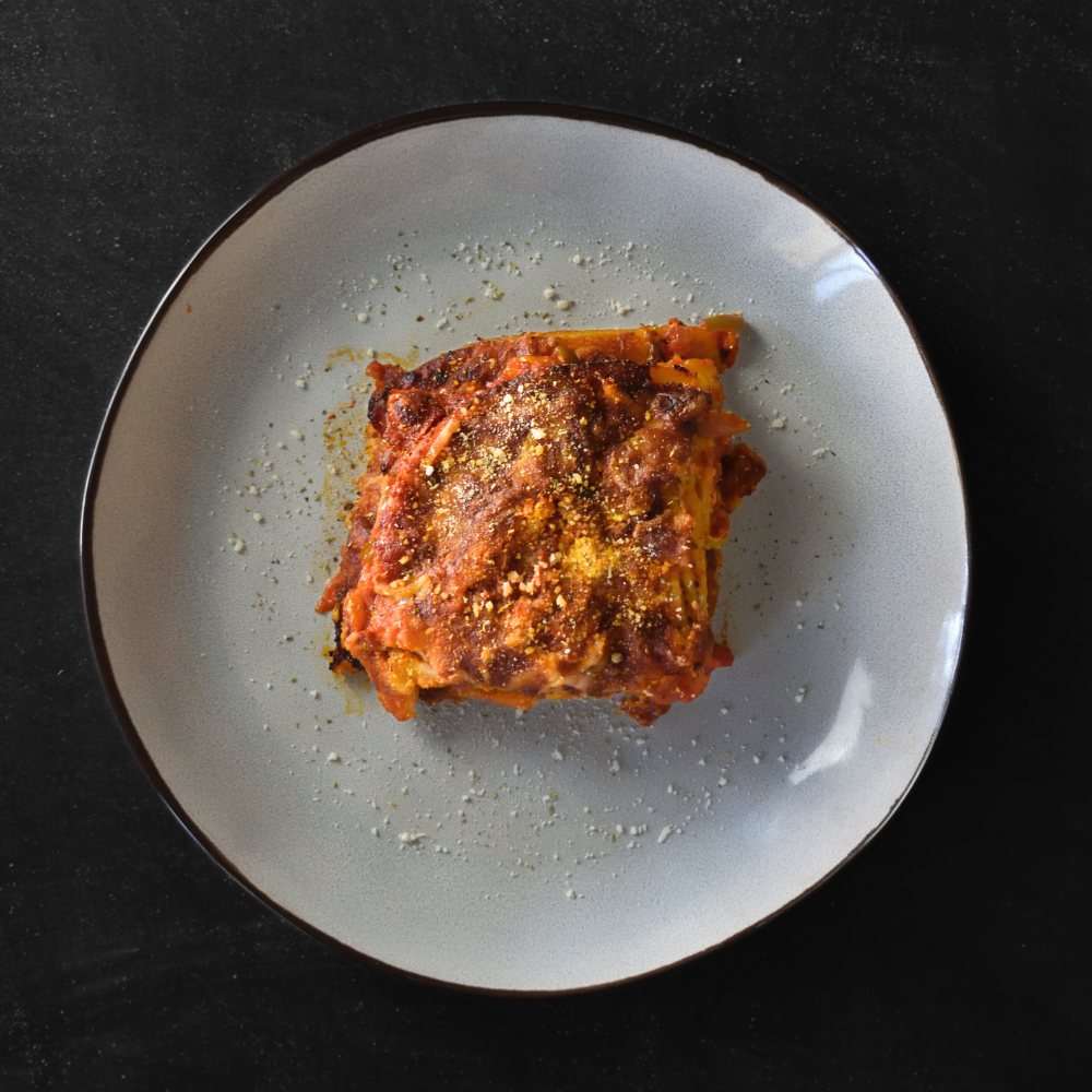Lasaña de Plátano Maduro con Queso Fundido