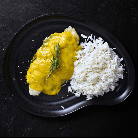 Bacalao al curry de mango y jengibre