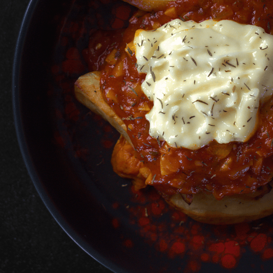 Bravas de patata y boniatos 

