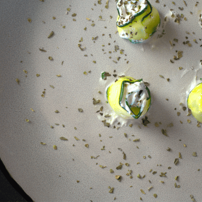 Rollitos de calbabacin con ricotta y limon
